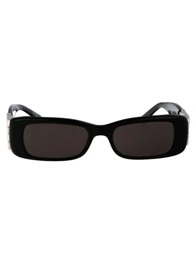 Shop Balenciaga Sunglasses In 017 Black Silver Grey