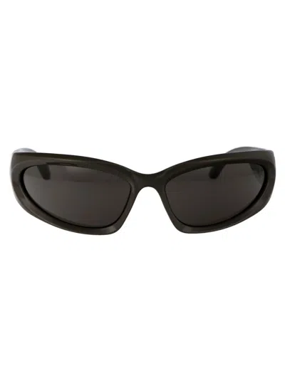 Shop Balenciaga Sunglasses In 008 Grey Grey Grey