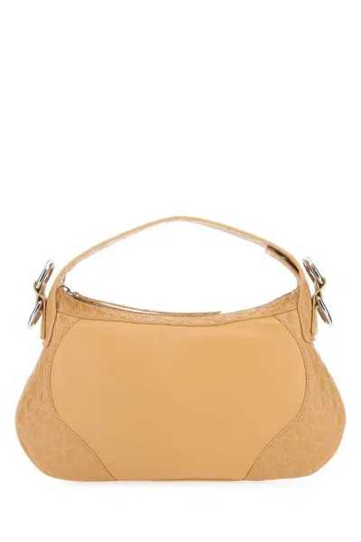 Shop By Far Handbags. In Beige O Tan