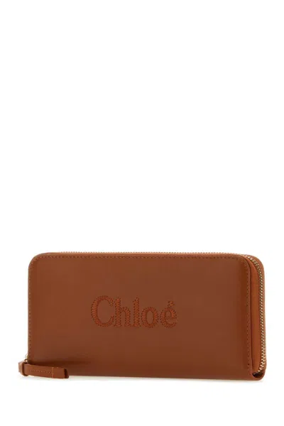 Shop Chloé Chloe Wallets In Caramel