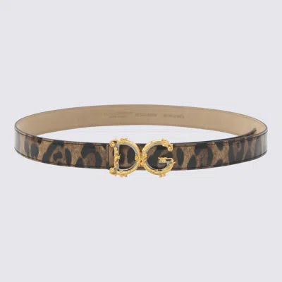 Shop Dolce & Gabbana Belts In Leo