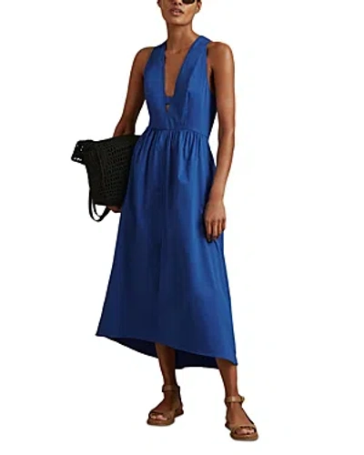 Shop Reiss Yana Dress In Cobalt Blue