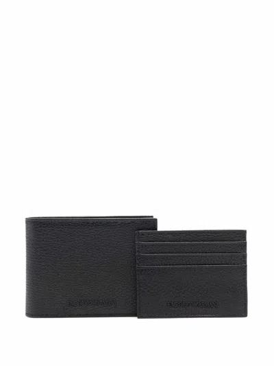 Shop Emporio Armani Wallets Black