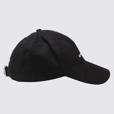 Shop Givenchy Black And White Cotton Blend Baseball Cap