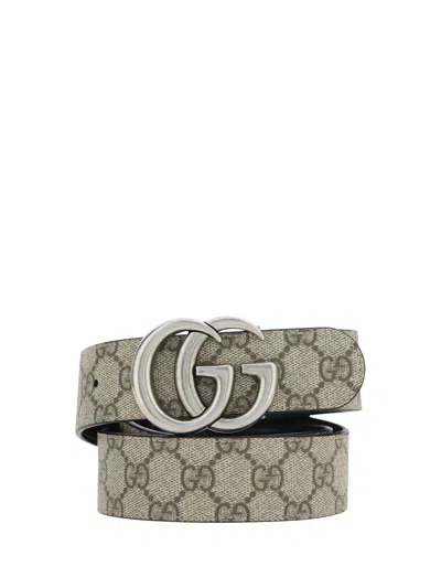 Shop Gucci Belts In Beige