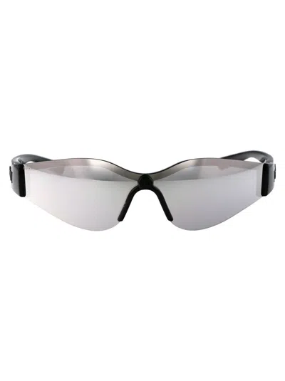 Shop Gucci Sunglasses In 004 Black Black Silver