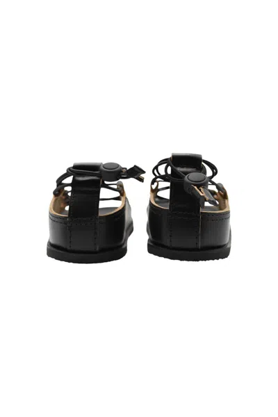 Shop Lemaire Fussbett Spartan Sandal Shoes In Black