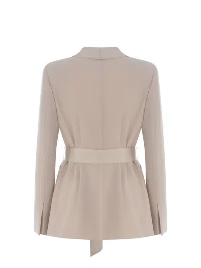 Manuel Ritz Tuxedo Jacket  In Beige