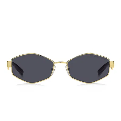 Shop Marc Jacobs Sunglasses In Gold