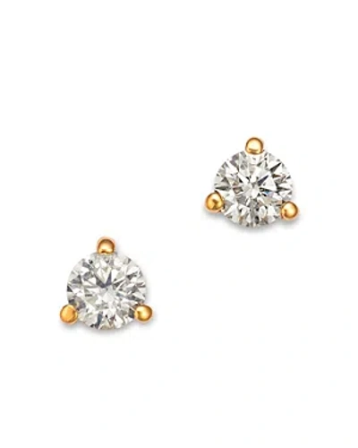 Shop Bloomingdale's Diamond Stud Earrings In 14k Yellow Gold, 0.40 Ct. T.w. In White/gold