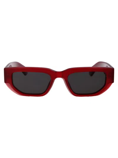 Shop Off-white Sunglasses In 2807 Burgundy