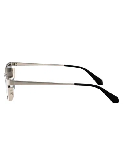 Shop Off-white Sunglasses In 7207 Silver