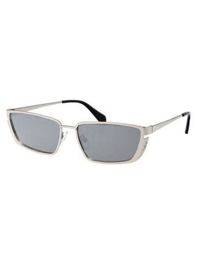 Off-white Yoder Sunglasses In 7272 Silver Silver