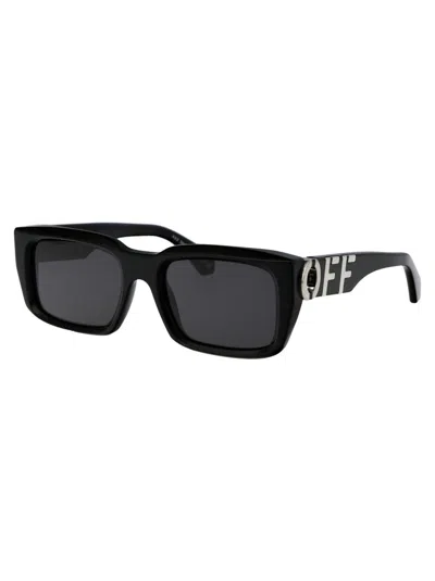 Off-white Sunglasses In 1007 Black Dark Grey