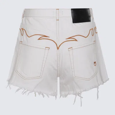 Shop Pinko White Cotton Shorts