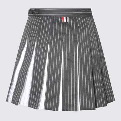 Shop Thom Browne Skirts In Med Grey