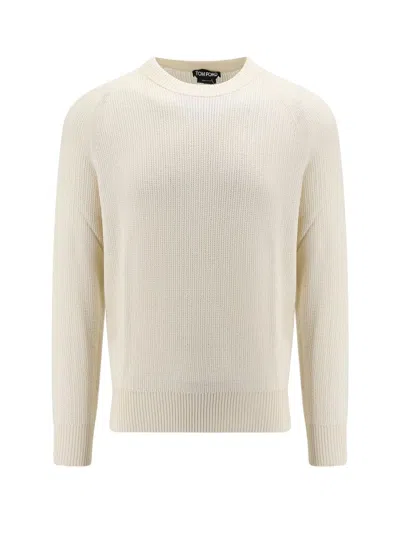 Shop Tom Ford Wool And Silk Sweater In White