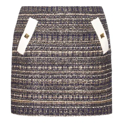 Shop Valentino Skirts In Blue