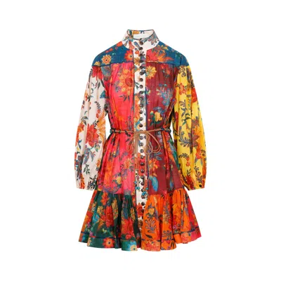 Shop Zimmermann Dress Clothing In Multicolour