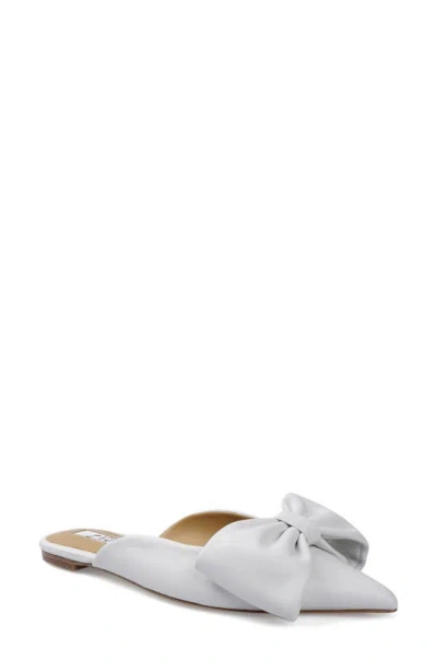 Shop Zigi Mane Bow Mule In White