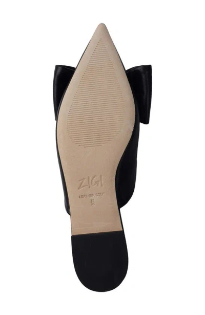 Zigi Mane Bow Mule In Black