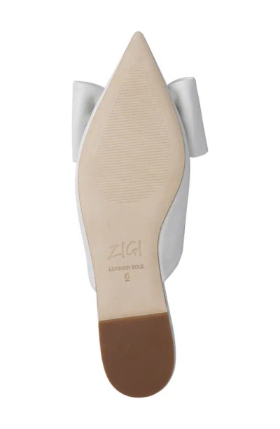 Shop Zigi Mane Bow Mule In White