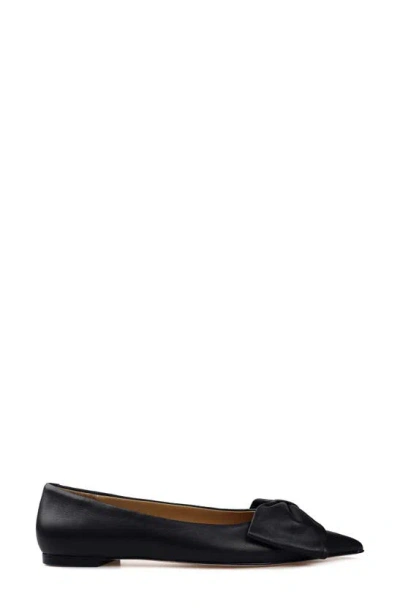 Shop Zigi Manelik Pointed Toe Flat In Black