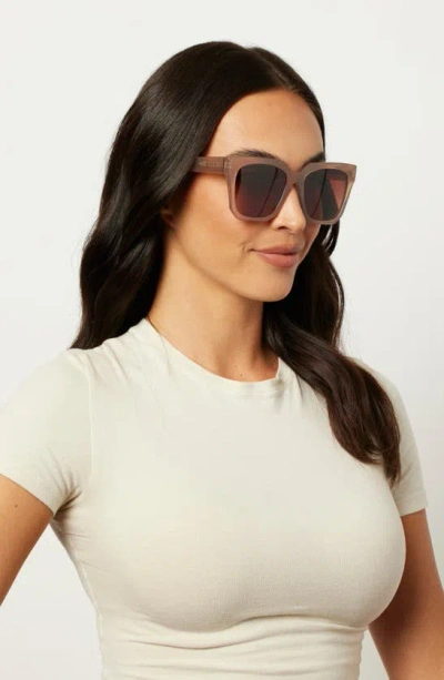 Shop Diff Ariana Ii 54mm Gradient Square Sunglasses In Taupe/ Brown Gradient
