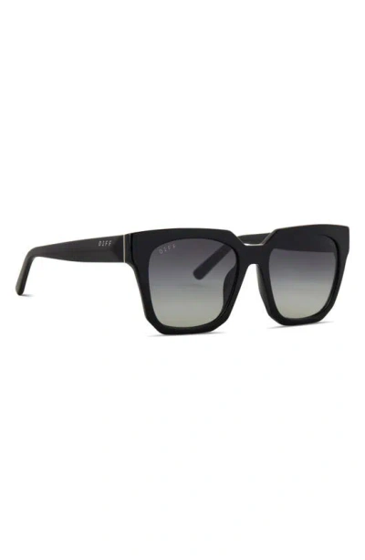 Shop Diff Ariana Ii 54mm Gradient Square Sunglasses In Black/ Grey Gradient