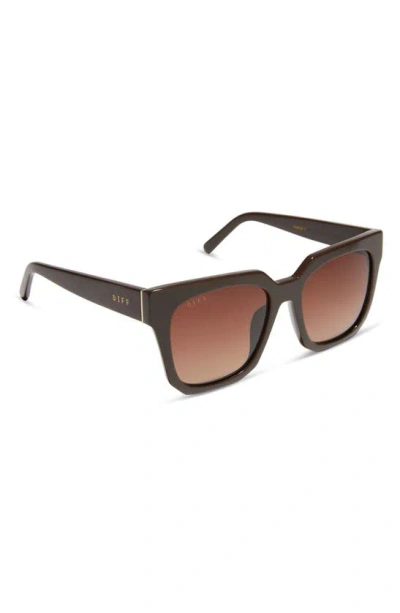 Shop Diff Ariana Ii 54mm Gradient Square Sunglasses In Truffle/ Brown Gradient