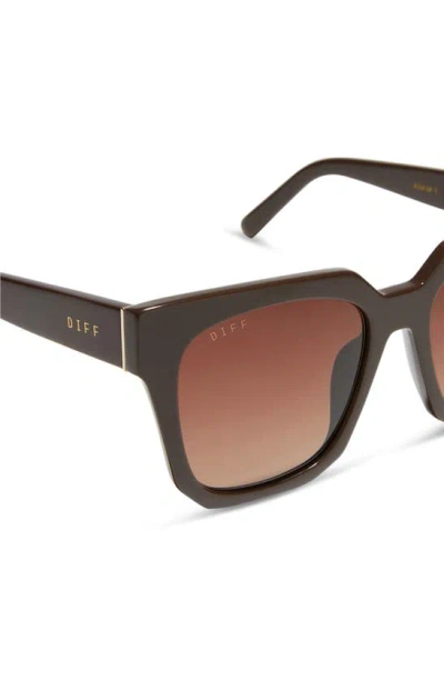 Shop Diff Ariana Ii 54mm Gradient Square Sunglasses In Truffle/ Brown Gradient