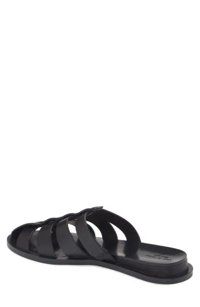 Shop Rag & Bone Beau Fisherman Slide Sandal In Black Leather