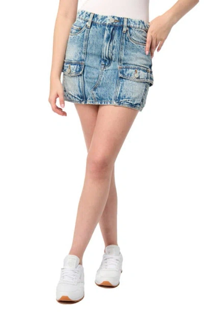 Shop Blanknyc Cargo Denim Miniskirt In Keep It Real