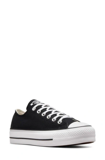 Shop Converse Chuck Taylor® All Star® Lift Low Top Sneaker In Black/ Black/ White