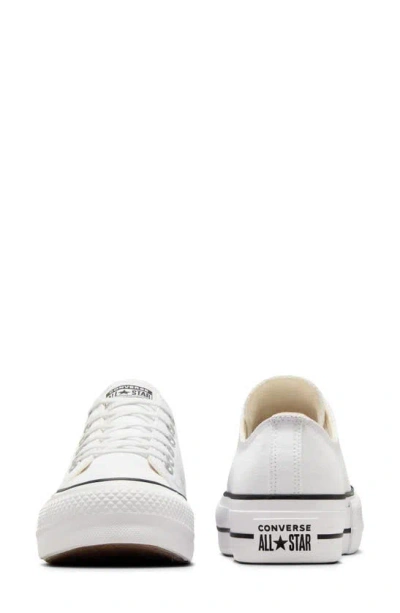 Shop Converse Chuck Taylor® All Star® Lift Low Top Sneaker In White/ Black/ White