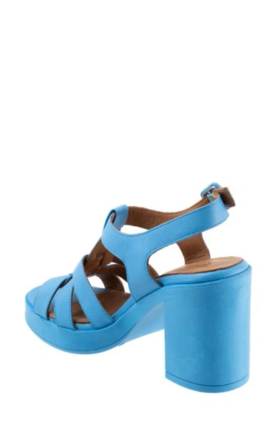 Shop Bueno Lana Platform Sandal In Blue