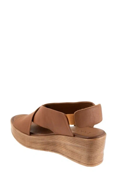 Shop Bueno Naomi Platform Wedge Sandal In Dark Tan