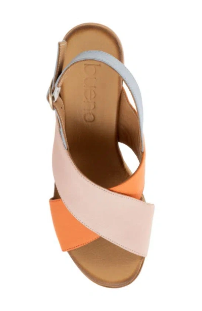 Shop Bueno Natasha Slingback Sandal In Pale Pink Multi