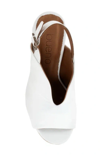 Bueno Clare Slingback Sandal In White