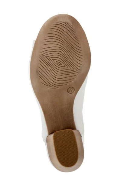 Bueno Clare Slingback Sandal In White