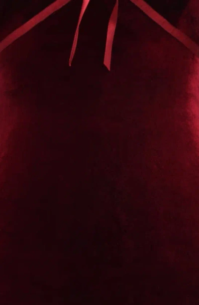 Mistress Rocks Velvet Cocktail Minidress In Wine