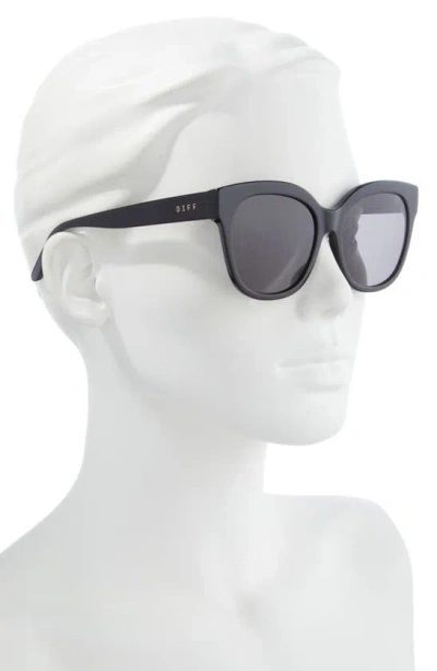 Shop Diff Maya 59mm Round Sunglasses In Black/ Twilight Gradient