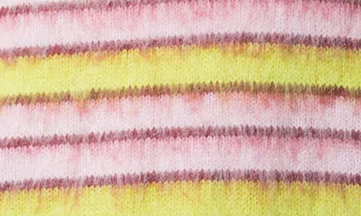 Mnml Striped Faux Mohair Sweater Vest In Purple