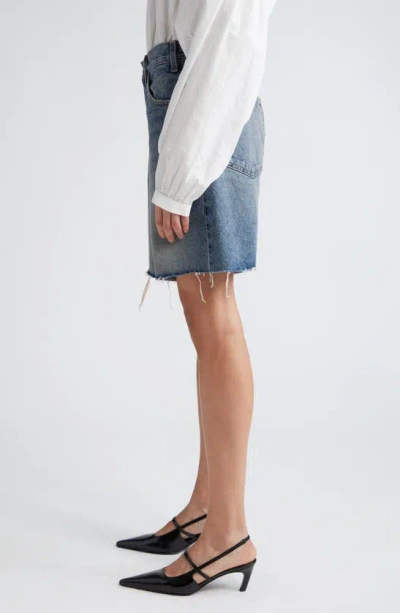 Nili Lotan Russel Low-rise Denim Shorts In Summer Wash