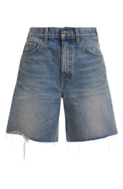 Shop Nili Lotan Russel Denim Cutoff Shorts In Summer Wash