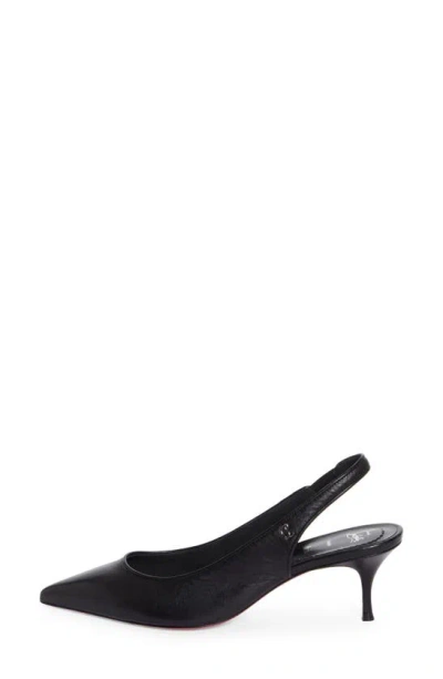 Christian Louboutin Women Sporty Kate Sling 55 Leather Slingback Pumps In Black