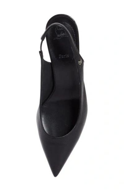 Christian Louboutin Women Sporty Kate Sling 55 Leather Slingback Pumps In Black