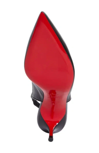Christian Louboutin Women Sporty Kate Sling 55 Leather Slingback Pumps In Black