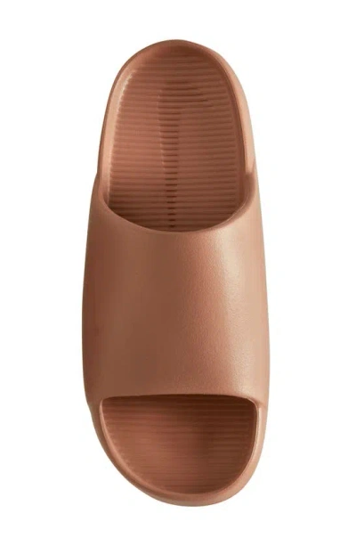 Shop Nike Calm Slide Sandal In Terra Blush/ Terra Blush