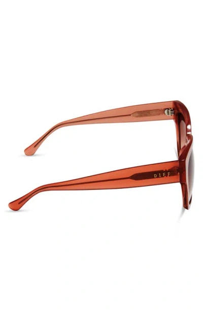 Shop Diff Bella Ii 54mm Square Sunglasses In Dusk / Dusk Gradient